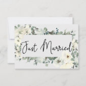 アイボリーホワイトローズフローラ結婚ズたった今結婚しました (正面)