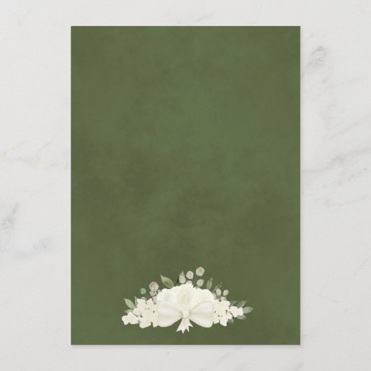 アイボリーホワイトロ素朴ーズボホシック結婚ズ詳細 エンクロージャーカード (裏面)