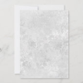 アイボリーホワイトヴィンテージパラソル仮想シャワー 招待状 (裏面)