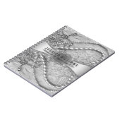 アイボリーホワイト結婚ズヴィンテージレース&パーズ ノートブック (左側)