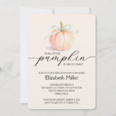 アイボリーボウ リトルパンプキン ベビーシャワー 招待状 (正面)