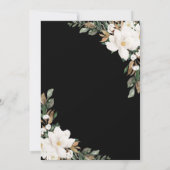 アイボリーマグノリアスコットン結婚フローラ記念日 招待状 (裏面)