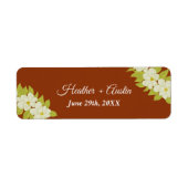 アイボリーマグノリアフラワーラスティ結婚ズ ラベル (正面)