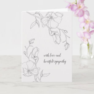 アイボリーマグノリエレガントアフラワーズ悔やみや弔慰 カード