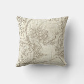 アイボリーマップブラックシーホースイラストレーション海洋生物 クッション (裏面)