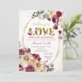 アイボリーマルサラカボンプキンベビーシャワー 招待状 (スタンド正面)