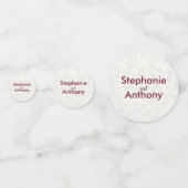 アイボリーマルベ結婚とブルゴーニュ書道 コンフェッティ (裏面)