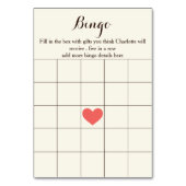 アイボリーミントサンゴフローラブライダルシャワービンゴカード テーブルナンバー (裏面)