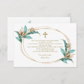 アイボリーミントフローラグラシアスコンオーガシオンバウティゾ サンキューカード (正面/裏面)