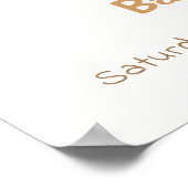 アイボリームーンスターズトゥインクルボーイベビーシャワーウェルカム ポスター (角)