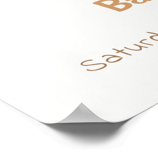 アイボリームーンスターズトゥインクルボーイベビーシャワーウェルカム ポスター (角)