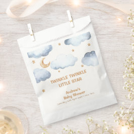 アイボリームーンスターズトゥインクルボーイベビーシャワー フェイバーバッグ