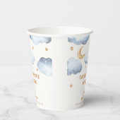 アイボリームーンスターズトゥインクルボーイベビーシャワー 紙コップ (左)