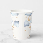 アイボリームーンスターズトゥインクルボーイベビーシャワー 紙コップ (右)