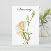 アイボリームーン結婚フラワーズ招待状 招待状 (スタンド正面)