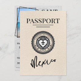 アイボリーメキシコPassportの保存日 セーブザデート