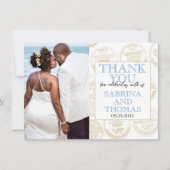 アイボリーメ結婚キシコの写真 サンキューカード (正面)