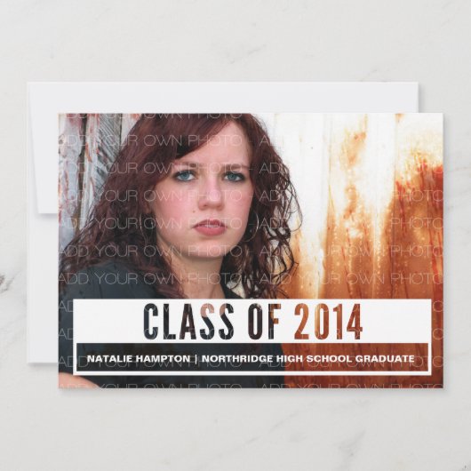 アイボリーモダンカットアウトグラード招待状 招待状 (正面)