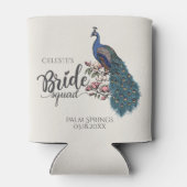 アイボリーモダンピーコックブライドスクワッド 缶クーラー (裏面)