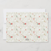 アイボリーモダンフェスティバルボタニカルホリデーパーティー シーズンカード (裏面)