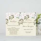 アイボリーモダンフローラの式結婚プログラム (スタンド正面)