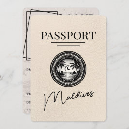 アイボリーモルディブPassport日付の保存 セーブザデート