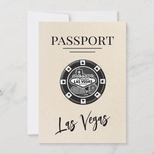 アイボリーラスベガスPassport日付の保存 セーブザデート (正面)
