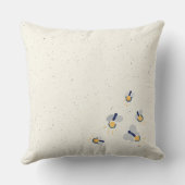 アイボリーラフスケッチ蛍がメイソンジャーに クッション (裏面)