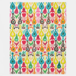 アイボリーラブイカット フリースブランケット