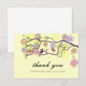 アイボリーラブ結婚バードサンキューカード サンキューカード (正面/裏面)