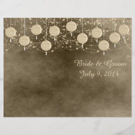 アイボリーランタンズフォールディング結婚式 プログラム