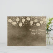 アイボリーランタンズフォールディング結婚式 プログラム (スタンド正面)