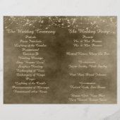 アイボリーランタンズフォールディング結婚式 プログラム (裏面)