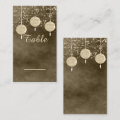 アイボリーランタンテーブルカード プレイスカード (正面/裏面)