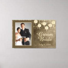 アイボリーランタン結婚ズ記念キャンバス キャンバスプリント