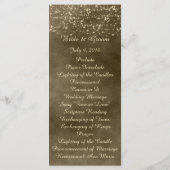 アイボリーランタン結婚式 プログラムカード プログラム (裏面)