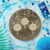 アイボリーランタン誕生日 ペーパープレート (パーティー)