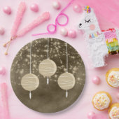 アイボリーランタン誕生日 ペーパープレート (パーティー)