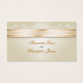 アイボリーリボン金ゴールドストライプありがとう (裏面)