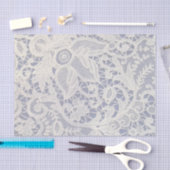 アイボリーレースネイビーブルーエレガントウェディングギフト 薄葉紙 (クラフト)