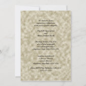 アイボリーレースフラク結婚タル 招待状 (裏面)