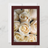 アイボリーローズの結婚式招待状 招待状 (裏面)