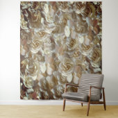 アイボリーローズパターン - エレガントな花の芸術 タペストリー (インサイチュ)