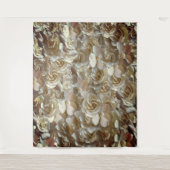 アイボリーローズパターン - エレガントな花の芸術 タペストリー (正面)