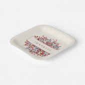 アイボリーワインベリー離れ&カスタマイズ可能な植物学 ペーパープレート (傾斜あり)