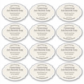 アイボリーヴィンテージラベル自家製せっけん🧼 シール (正面)