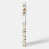 アイボリー刺繍フローラデザイン Case-Mate iPhoneケース (裏面 / 右)