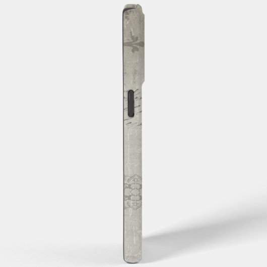 アイボリー動揺してヴィンテージダマスクモノグラム Case-Mate iPhoneケース (裏面 / 右)