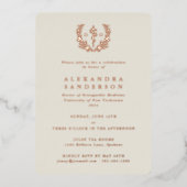 アイボリー医院骨障害医学卒業 箔招待状 (正面)