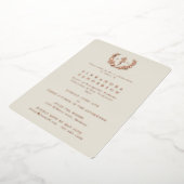 アイボリー医院骨障害医学卒業 箔招待状 (回転した状態)